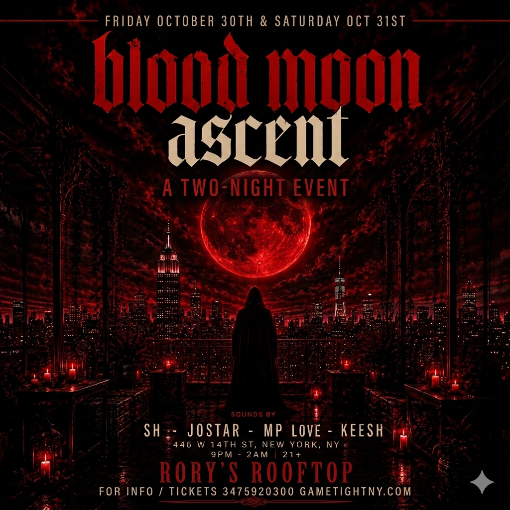 Rory's Rooftop Friday Night Halloween Party 2026 — event image